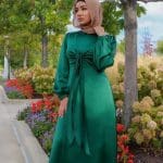 abaya kimono vert d'eau